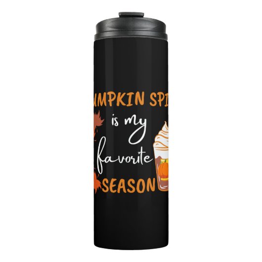 Pumpkin Spice Herfst Season Autumn Thermosbeker (Voorkant)