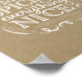 Pumpkin Spice Herfst Thanksgiving kunst Poster (Hoek)