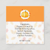 Pumpkin Spice Homemade Bath & Body Label | LABEL (Achterkant)