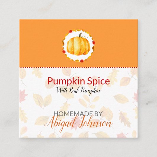 Pumpkin Spice Homemade Bath & Body Label | LABEL (Voorkant)