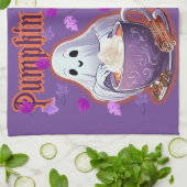 Pumpkin spice is mijn boek theedoek (Gevouwen)