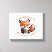 Pumpkin Spice is mijn favoriete seizoen Herfst Cla Canvas Afdruk (Voorkant)