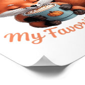 Pumpkin Spice is mijn favoriete seizoen Herfst Cla Poster (Hoek)