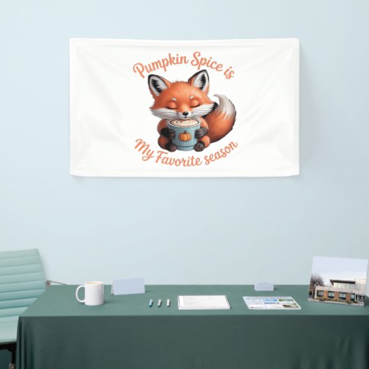 Pumpkin Spice is mijn favoriete seizoen Herfst Cla Spandoek (Beurs)