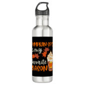 Pumpkin Spice is mijn favoriete seizoen Waterfles (Voorkant)