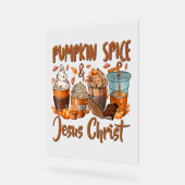 Pumpkin Spice Jesus Christus Acryl Bord (Hoek)