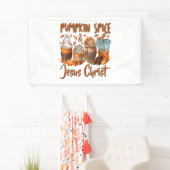 Pumpkin Spice Jesus Christus Spandoek (Insitu)