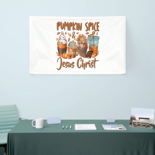 Pumpkin Spice Jesus Christus Spandoek (Beurs)