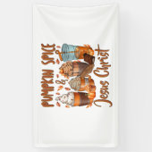 Pumpkin Spice Jesus Christus Spandoek (Verticaal)