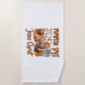 Pumpkin Spice Jesus Christus Strandlaken (Voorkant)
