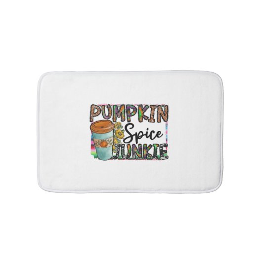 Pumpkin Spice Junkie Badmat (Voorkant)