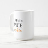 Pumpkin Spice Junkie Koffiemok (Voorkant links)