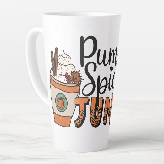 Pumpkin Spice Junkie Latte Mok (Linkerhoek)