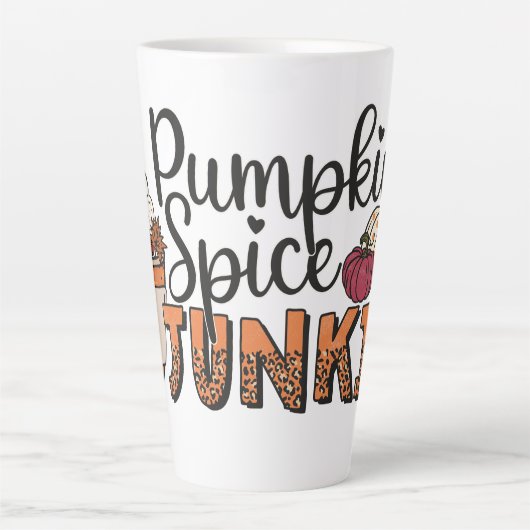 Pumpkin Spice Junkie Latte Mok (Voorkant)