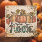 Pumpkin Spice Junkie Stone Onderzetter