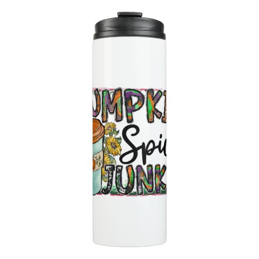 Pumpkin Spice Junkie Thermosbeker (Voorkant)