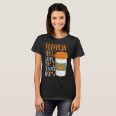 Pumpkin Spice Keeps This Teacher Nice Fall Hallowe T-shirt (Voorkant volledig)