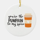 Pumpkin Spice Keramisch Ornament (Voorkant)