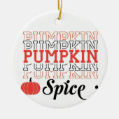 Pumpkin Spice Keramisch Ornament (Voorkant)