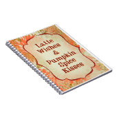 Pumpkin Spice Kisses – Autumn Greeting Card Notitieboek (Rechterzijde)