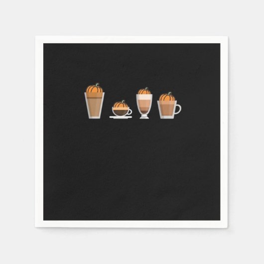 Pumpkin Spice Koffie Selectie Essentieel Servet (Voorkant)