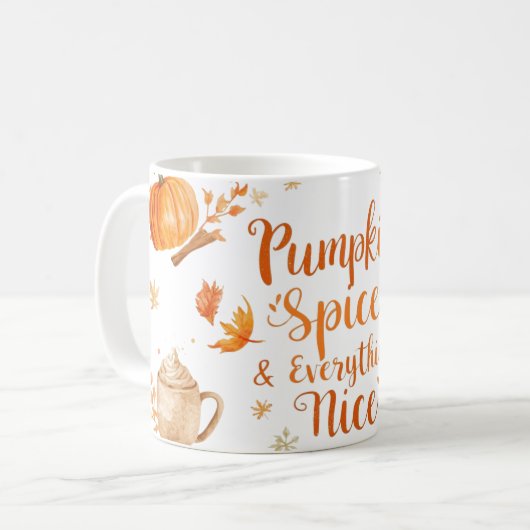 Pumpkin spice koffiemok (Voorkant links)