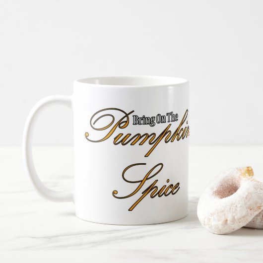 Pumpkin Spice Koffiemok (Met donut)