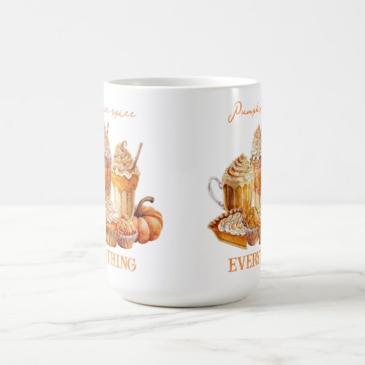 Pumpkin Spice Large Coffee Mok Tekstnaam (Center)