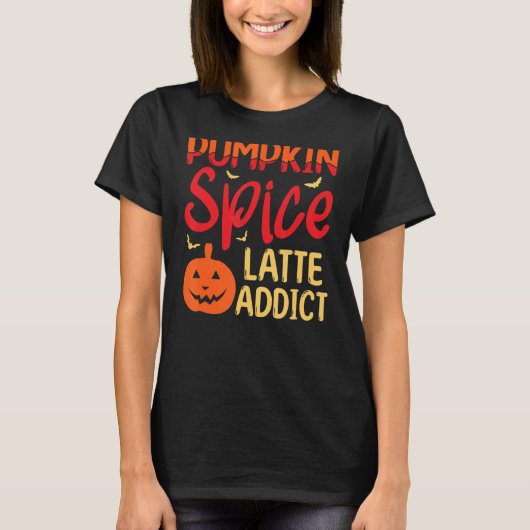 Pumpkin Spice Latte Addict Helloween Pumpkin Spice T-shirt (Voorkant)