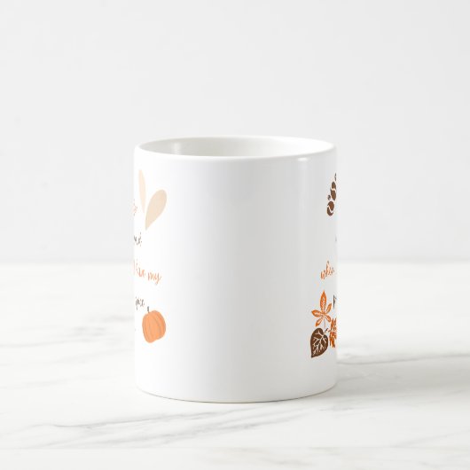 Pumpkin Spice Latte Autumn Funny Quote Schattigee  Koffiemok (Center)