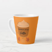Pumpkin Spice Latte Autumn Leaves en Pumpkin Latte Mok (Linkerhoek)