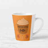 Pumpkin Spice Latte Autumn Leaves en Pumpkin Latte Mok (Rechts)