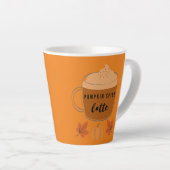 Pumpkin Spice Latte Autumn Leaves en Pumpkin Mok (Rechterhoek)