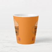 Pumpkin Spice Latte Autumn Leaves en Pumpkin Mok (Voorkant)