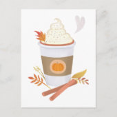 Pumpkin Spice Latte-Briefkaart Briefkaart (Voorkant)