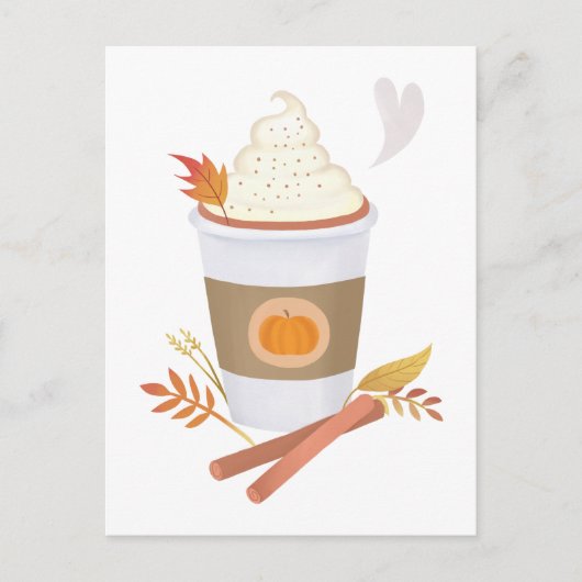 Pumpkin Spice Latte-Briefkaart Briefkaart (Voorkant)