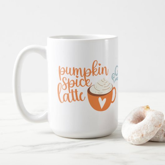 Pumpkin Spice Latte Coffee Mok (Met donut)