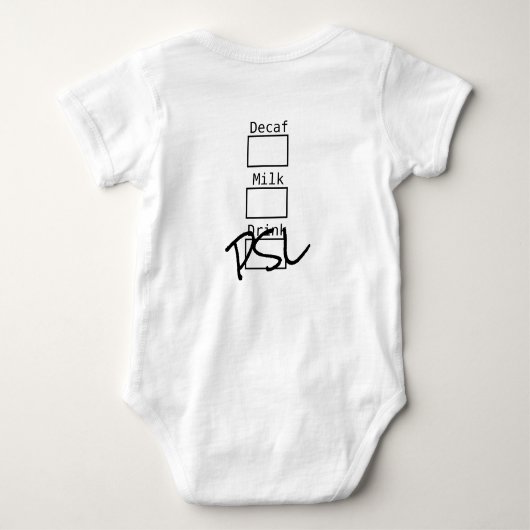 Pumpkin Spice Latte Costume Romper (Achterkant)