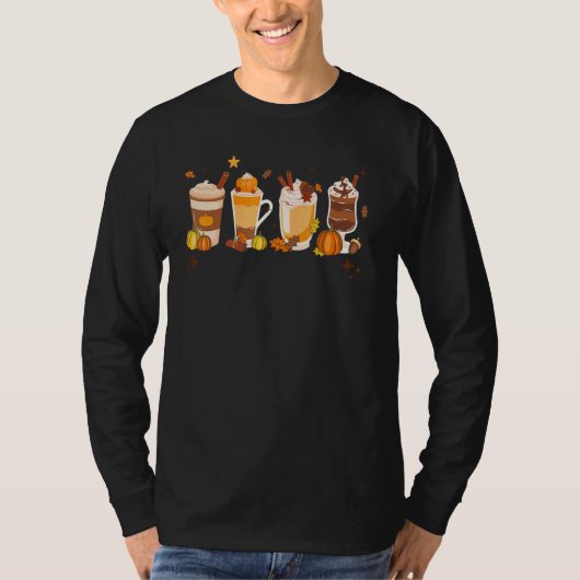 Pumpkin Spice Latte Fall Coffee Autumn Season Than T-shirt (Voorkant)
