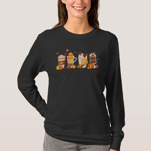 Pumpkin Spice Latte Fall Coffee Autumn Season Than T-shirt (Voorkant)