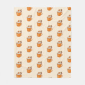 Pumpkin Spice Latte Fleece Deken (Voorkant)