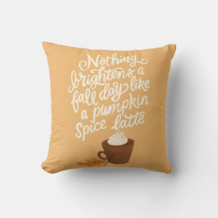 Pumpkin Spice Latte herfst/herfst Kussen