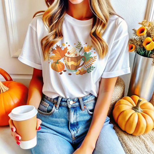 Pumpkin Spice Latte Herfst Tri-Blend Shirt