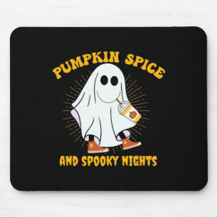 Pumpkin Spice Latte Herfst Vibe Halloween Spooky G Muismat