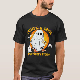 Pumpkin Spice Latte Herfst Vibe Halloween Spooky G T-shirt