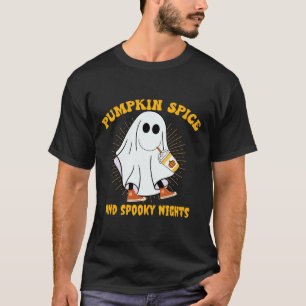 Pumpkin Spice Latte Herfst Vibe Halloween Spooky G T-shirt