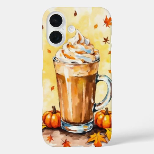 Pumpkin Spice Latte in de herfst Case-Mate iPhone Case (Achterkant)