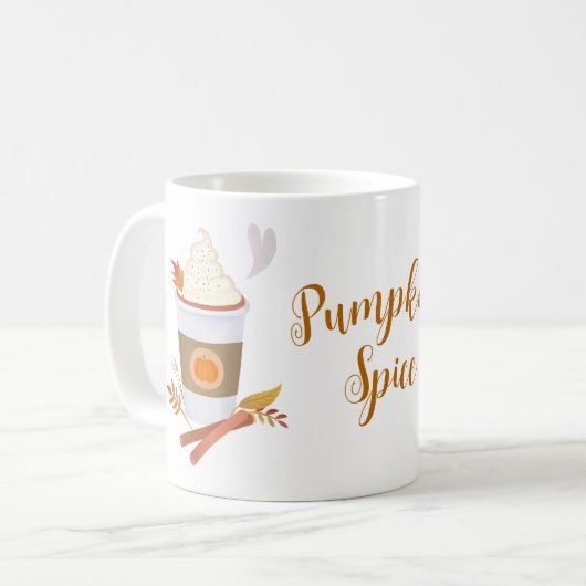 Pumpkin Spice Latte Koffiemok (Voorkant links)