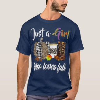Pumpkin Spice Latte laat alleen een meisje dat van T-shirt