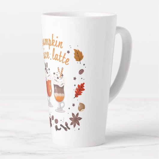 Pumpkin Spice Latte Latte Mok (Rechterhoek)